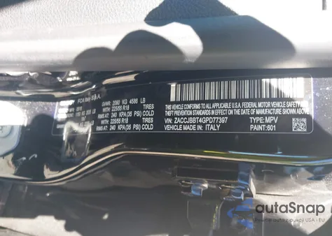 2016 Jeep Renegade Latitude from USA, damaged, VIN ZACCJBBT4GPD77397